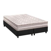 Conjunto Box King: Colchão Anatômico Paropas D33/AG65 Confort + Base CRC Suede Gray(193x203)