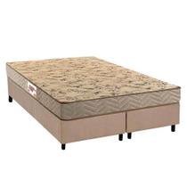 Conjunto Box King: Colchão Espuma Paropas Compact AG 65 / D28 Royalle Clean + Base CRC Suede Clean (193x203)