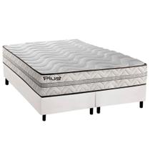 Conjunto Box King: Colchão Espuma Paropas D33 Pasquale Plus + Base CRC Corano White (193x203)