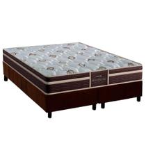 Conjunto Box King: Colchão Espuma Probel D33 Firmepedic ProDormir Advanced Tech1500 Plus Brown + Base CRC Suede Brown (193x203)