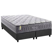 Conjunto Box King: Colchão Molas Anjos Ensacadas Versalhes Pillow In + Base CRC Suede Gray(193x203) Conjunto Box King: Colchão Molas Anjos Ensacadas Versalhes Pillow In + Base CRC Suede Gray(193x203)