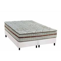 Conjunto Box King: Colchão Molas D Angelis Anjos Ensacadas Classic + Base CRC Courano White (193x203) Conjunto Box King: Colchão Molas D Angelis Anjos Ensacadas Classic + Base CRC Courano White (193x203)