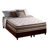 Conjunto Box King: Colchão Molas D Angelis Anjos Superlastic Duo Sono + Base CRC Suede Brown (193x203)