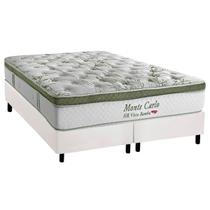 Conjunto Box King: Colchão Molas Herval Ensacadas Monte Carlo Visco + Base CRC Corano White (193x203) Conjunto Box King: Colchão Molas Herval Ensacadas Monte Carlo Visco + Base CRC Corano White (193x203)