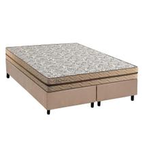 Conjunto Box King: Colchão Molas Paropas Ensacadas Basic + Base CRC Suede Clean (193x203)