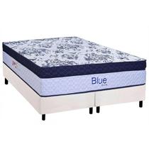 Conjunto Box King: Colchão Molas Paropas Ensacadas Blue + Base CRC Corano White (193x203)