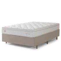 Conjunto Box King Size Lordelo One Side Pillow Top Base Idea Alto 193x203cm - 67457 - Sun House