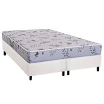 Conjunto Box Queen: Colchão Espuma Herval D28 St. Louis + Base CRC Corano White (158x198)