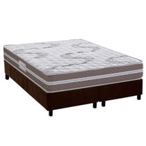 Conjunto Box Queen: Colchão Espuma Herval D33 Long Live + Base CRC Suede Brown (158x198) Conjunto Box Queen: Colchão Espuma Herval D33 Long Live + Base CRC Suede Brown (158x198)