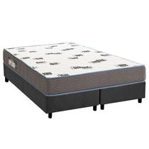 Conjunto Box Queen: Colchão Espuma Ortobom D33 Light Saúde + Base CRC Suede Gray (158x198) Conjunto Box Queen: Colchão Espuma Ortobom D33 Light Saúde + Base CRC Suede Gray (158x198)