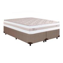 Conjunto Box Queen: Colchão Molas Herval MasterPocket Ensacadas Kiev + Base CRC Courano Clean(158x198)