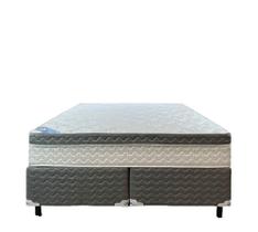 Conjunto Box Queen Size Isofort da Ley Colchões de Molas Ensacadas D26 Tampo em Malha