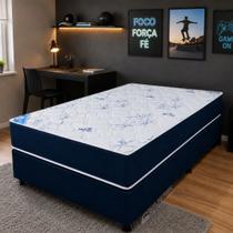 Conjunto box Solteirão Cama Para Solteiro Solteirão Base com Colchão Separdos