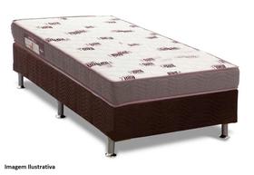 Conjunto Box Solteirão Light D28 Ortobom com Base material sintético Preto (088x188x53) Conjunto Box Solteirão Light D28 Ortobom com Base material sintético Preto (088x188x53)