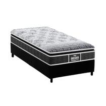 Conjunto Box Solteiro: Colchão Anatômico Probel D28/EP Guarda Costas Prómiddle Plus + Base CRC Suede Black(88x188)