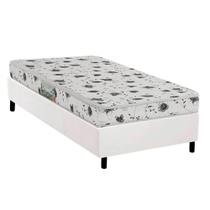 Conjunto Box Solteiro: Colchão Espuma Herval D23 Sonum Liso + Base CRC Corano White (88x188) Conjunto Box Solteiro: Colchão Espuma Herval D23 Sonum Liso + Base CRC Corano White (88x188)