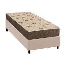 Conjunto Box Solteiro: Colchão Espuma Orthoflex D33 Comfortpedic + Base CRC Suede Clean(78x188)