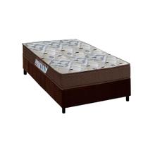 Conjunto Box Solteiro: Colchão Espuma Ortobom D45 ISO 150 Mega Firme + Base CRC Suede Brown (88x188)