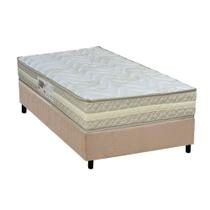 Conjunto Box Solteiro: Colchão Espuma Paropas AG65 Master Clean + Base CRC Suede Clean (88x188)