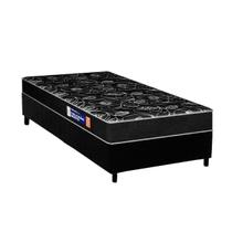 Conjunto Box Solteiro: Colchão Espuma Plumatex D28 IsoPluma Vip + Base CRC Suede Black(88x188) Conjunto Box Solteiro: Colchão Espuma Plumatex D28 IsoPluma Vip + Base CRC Suede Black(88x188)