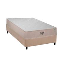 Conjunto Box Solteiro: Colchão Espuma Plumatex D28 Prado + Base CRC Suede Clean(88x188)