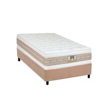 Conjunto Box Solteiro: Colchão Molas Castor Pocket Silver Star Air Double + Base CRC Suede Clean(88x188) Conjunto Box Solteiro: Colchão Molas Castor Pocket Silver Star Air Double + Base CRC Suede Clean(88x188)