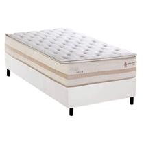 Conjunto Box Solteiro: Colchão Molas Herval Maxspring Real + Base CRC Corano White (88x188) Conjunto Box Solteiro: Colchão Molas Herval Maxspring Real + Base CRC Corano White (88x188)