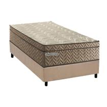 Conjunto Box Solteiro: Colchão Molas Paropas Ensacadas Safira Uniface + Base CRC Suede Clean (88x188) Conjunto Box Solteiro: Colchão Molas Paropas Ensacadas Safira Uniface + Base CRC Suede Clean (88x188)