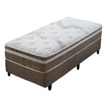 Conjunto Box Solteiro Mola Ensacada Probel Vancouver (88x188x54cm) Branco
