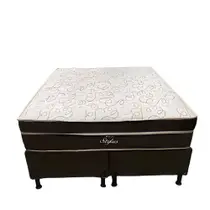 Conjunto Box Stylus Queen 158X198X60 Molas Ensacadas Topázio Conjunto Box Stylus Queen 158X198X60 Molas Ensacadas Topázio