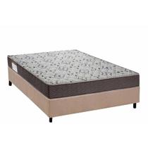 Conjunto Box Viúva: Colchão Espuma Ortobom D45 ISO 150 Mega Firme + Base CRC Suede Clean (128x188)