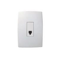 Conjunto branco 4x2 tomada telefone rj11 2fios 6 plus - pial Conjunto branco 4x2 tomada telefone rj11 2fios 6 plus - pial