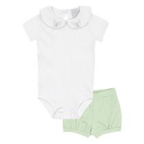 Conjunto Branco Bebê Pulla Bulla Menina - 53221-3 Conjunto Branco Bebê Pulla Bulla Menina - 53221-3