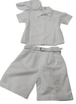 Conjunto Branco c Bone Social Infantil Gbb Meninos