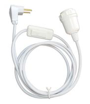 Conjunto Branco Iluminação - Soquete, Fio 3mts Inter. Plug Conjunto Branco Iluminação - Soquete, Fio 3mts Inter. Plug