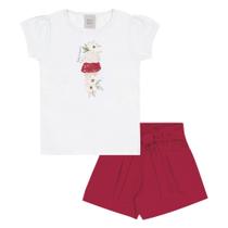 Conjunto Branco Infantil Pulla Bulla Menina - 53428-579
