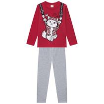 Conjunto Brandili Com Estampa De Gatinho Infantil