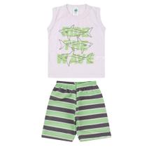 Conjunto Brandili Infantil Verão Menina Blusa e Short Meia Malha Sofisticado e Moderno 4604 Conjunto Brandili Infantil Verão Menina Blusa e Short Meia Malha Sofisticado e Moderno 4604