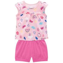 Conjunto Brandili Malha Arco-Íris Bebê - Brandili Baby Conjunto Brandili Malha Arco-Íris Bebê - Brandili Baby