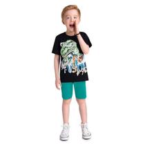 Conjunto Brandili Malha Estampa De Dinossauro Infantil Conjunto Brandili Malha Estampa De Dinossauro Infantil