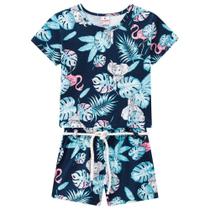 Conjunto Brandili Malha Folhas Infantil Conjunto Brandili Malha Folhas Infantil