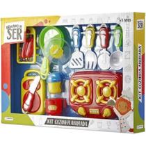 Conjunto Brincando de Ser Kit Cozinha Animada com Acessórios Multikids