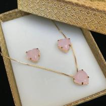 Conjunto brinco e colar