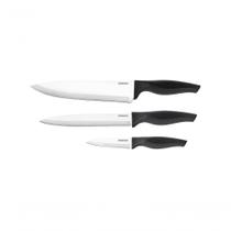 Conjunto Brinox 3 Facas Inox Preto Inox E Preto