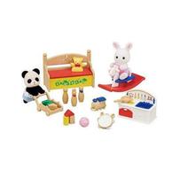 Conjunto Brinquedos Divertidos - Bebe Coelho Neve e Bebe Panda - Sylvanian Families EPOCH MAGIA