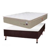 Conjunto Bristol F.A Colchões Casal Box Castor Revolution Marrom 138x188x71cm