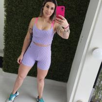 Conjunto brocado rosa Lilás Conjunto brocado rosa Lilás