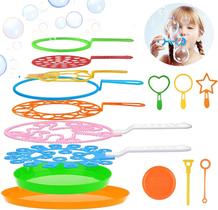 Conjunto Bubble Wands B bangcool Big Bubbles Wand com bandeja para todas as idades