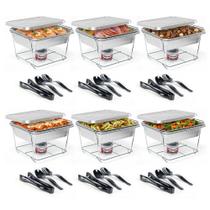 Conjunto Buffet com Aquecedor de Alimentos Sterno Tamanho Médio 6 Unidades Conjunto Buffet com Aquecedor de Alimentos Sterno Tamanho Médio 6 Unidades