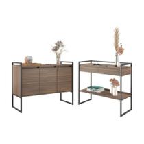 Conjunto Buffet e Aparador Industrial Jade Affara Conjunto Buffet e Aparador Industrial Jade Affara